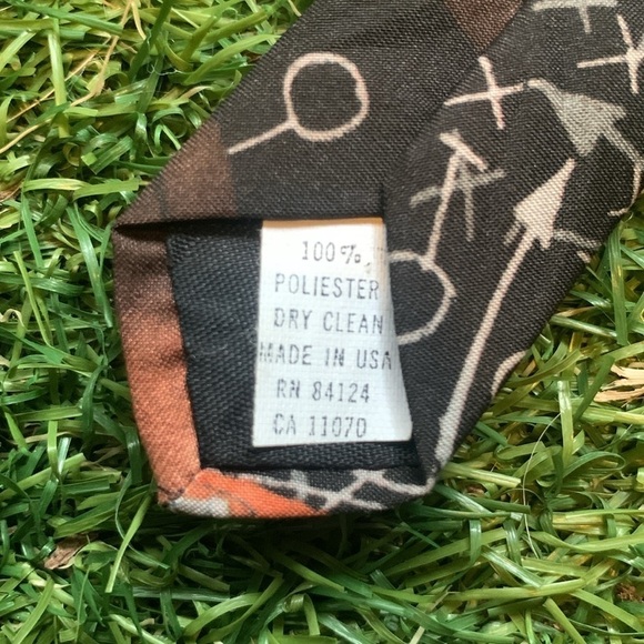 Y2K Ralph Marlin Vintage Football Pattern Men’s Dress Tie Super Bowl Party Coach - Picture 5 of 7